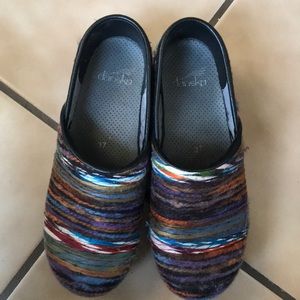 Dansko Clogs Boho Multi Color Stripe